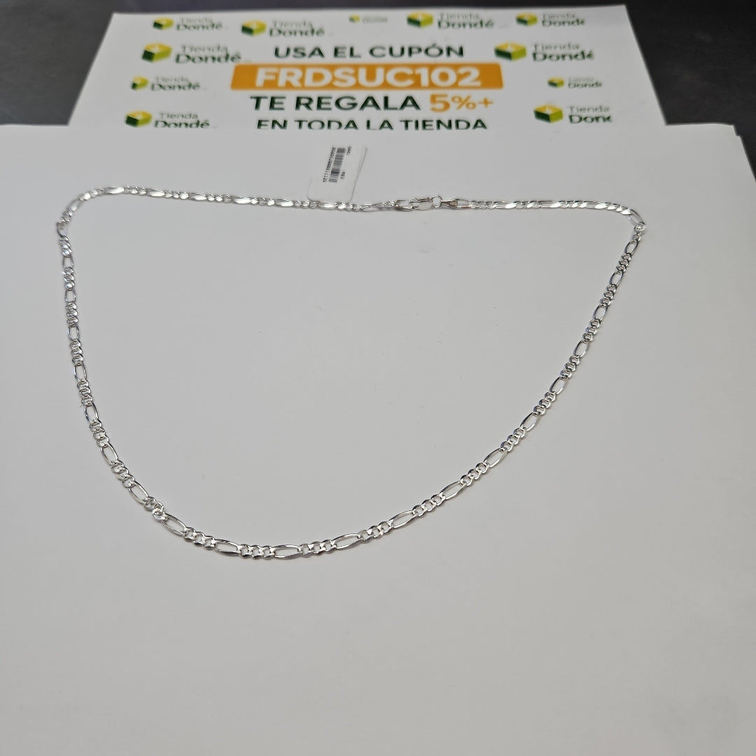 CADENA TEJIDO 3X1 PLATA .925 50 CM 7 GR (NUEVO)