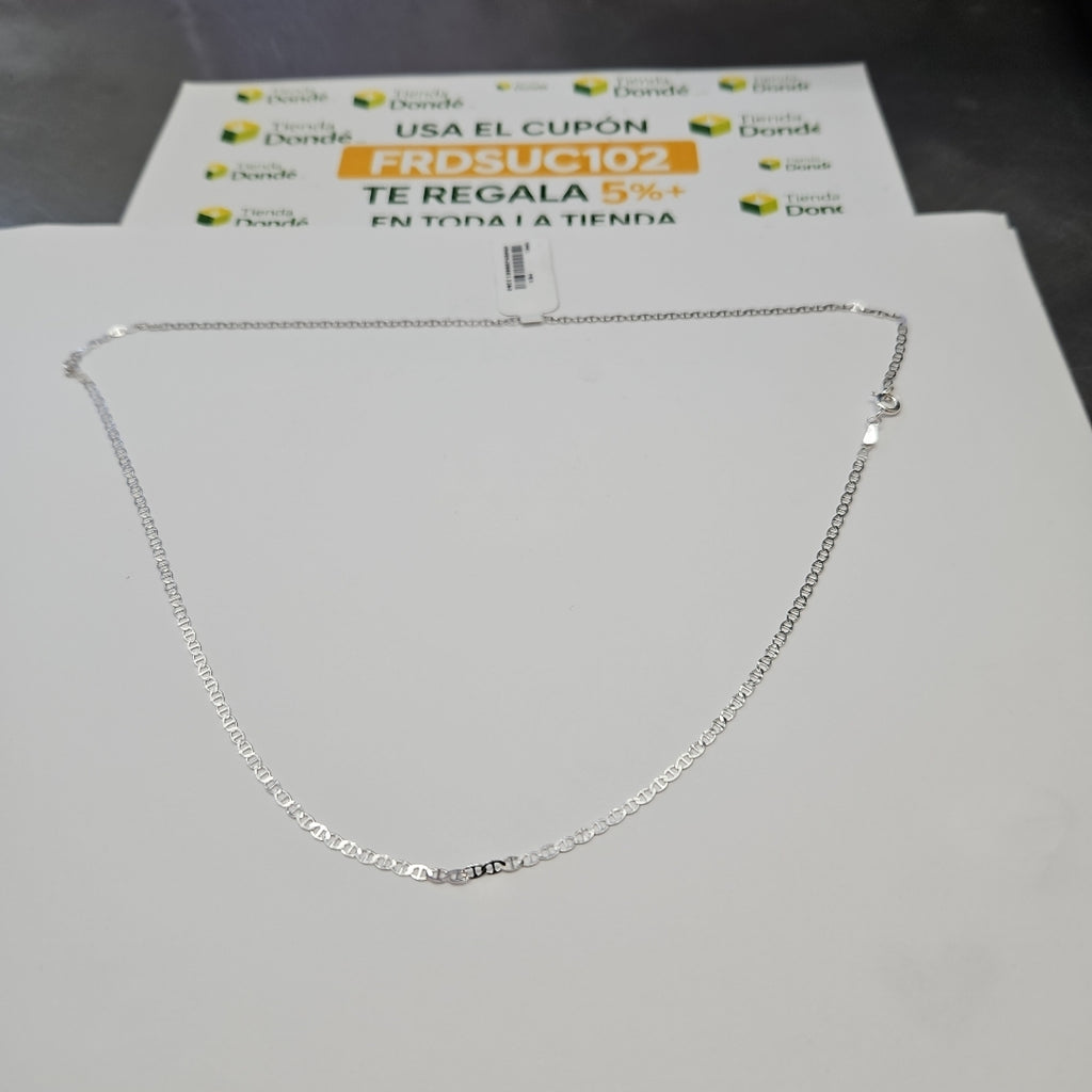 CADENA TEJIDO GUCHI PLATA .925 55 CM 3.3 GR (NUEVO)