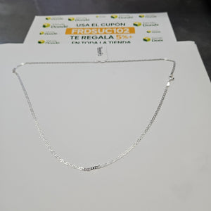 CADENA TEJIDO GUCHI PLATA .925 55 CM 3.3 GR (NUEVO)