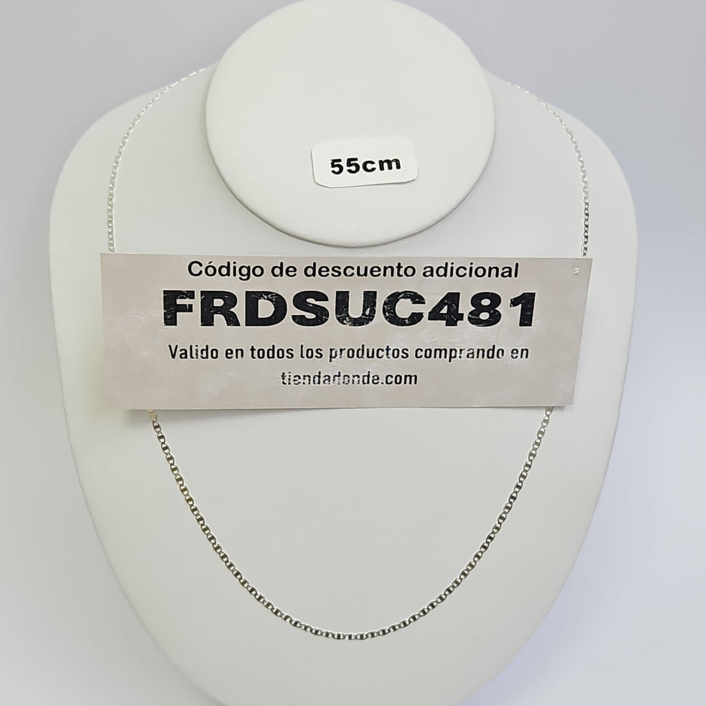 CADENA TEJIDO GUCHI PLATA .925 60 CM 3.8 GR (NUEVO)