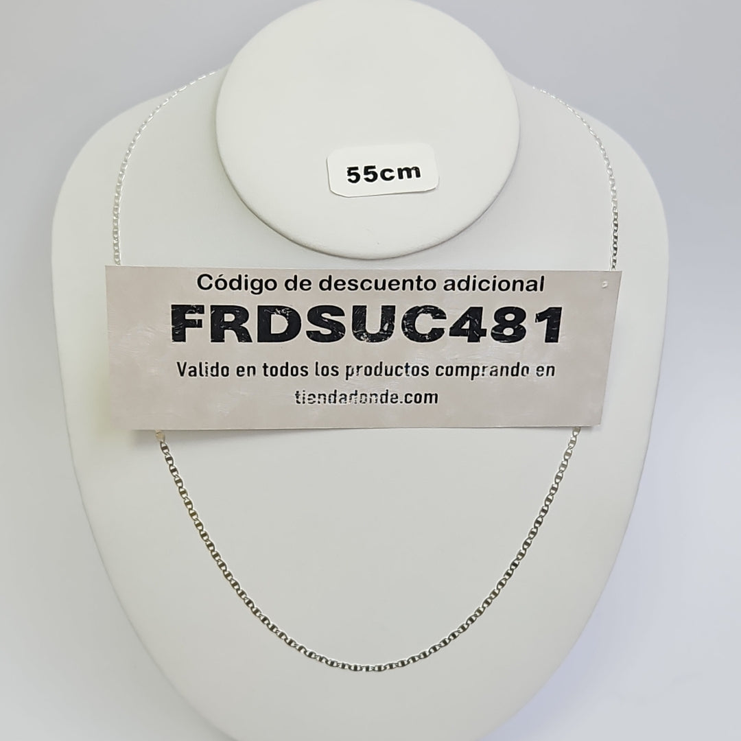 CADENA TEJIDO GUCHI PLATA .925 60 CM 3.8 GR (NUEVO)