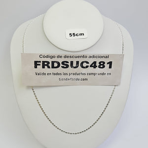 CADENA TEJIDO GUCHI PLATA .925 60 CM 3.8 GR (NUEVO)