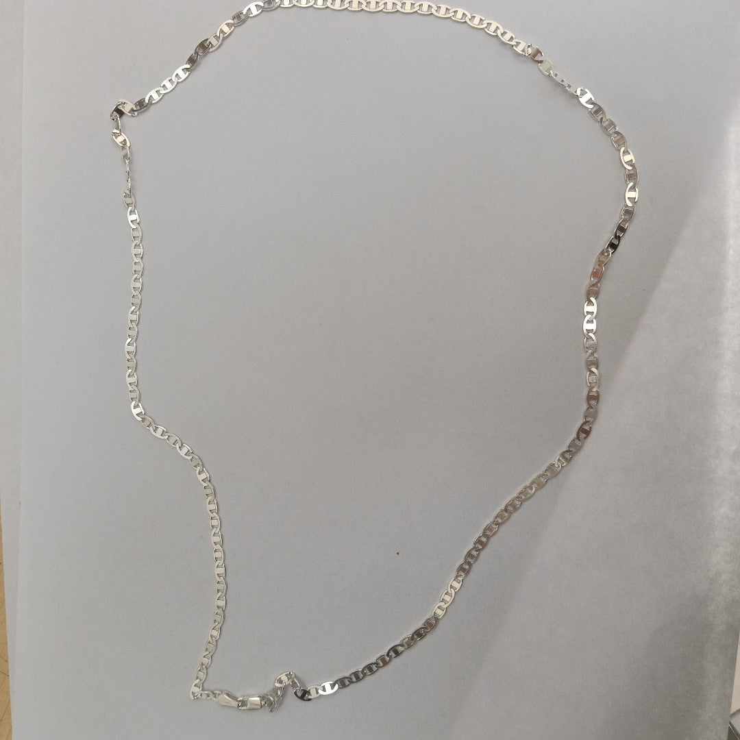 CADENA TEJIDO GUCHI PLATA .925 60 CM 9.7 GR (NUEVO)