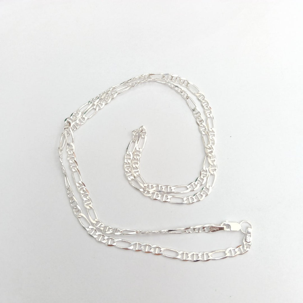 CADENA TEJIDO MARINERO PLATA .925 55 CM 8.1 GR (NUEVO)