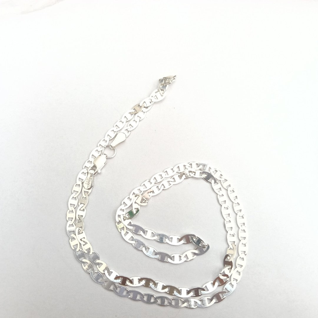 CADENA TEJIDO GUCHI PLATA .925 55 CM 8.3 GR (NUEVO)