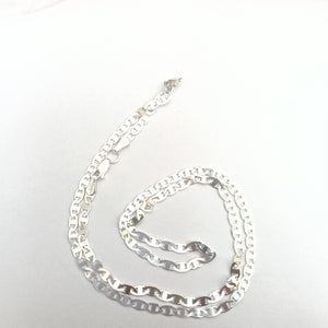 CADENA TEJIDO GUCHI PLATA .925 55 CM 8.3 GR (NUEVO)