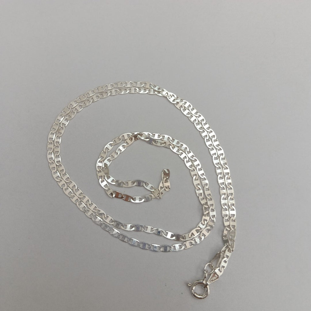 CADENA TEJIDO ESPEJO PLATA .925 55 CM 4.1 GR (NUEVO)