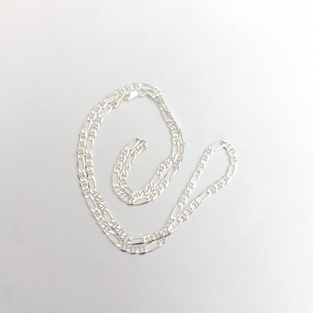 CADENA TEJIDO MARINERO PLATA .925 55 CM 6.9 GR (NUEVO)