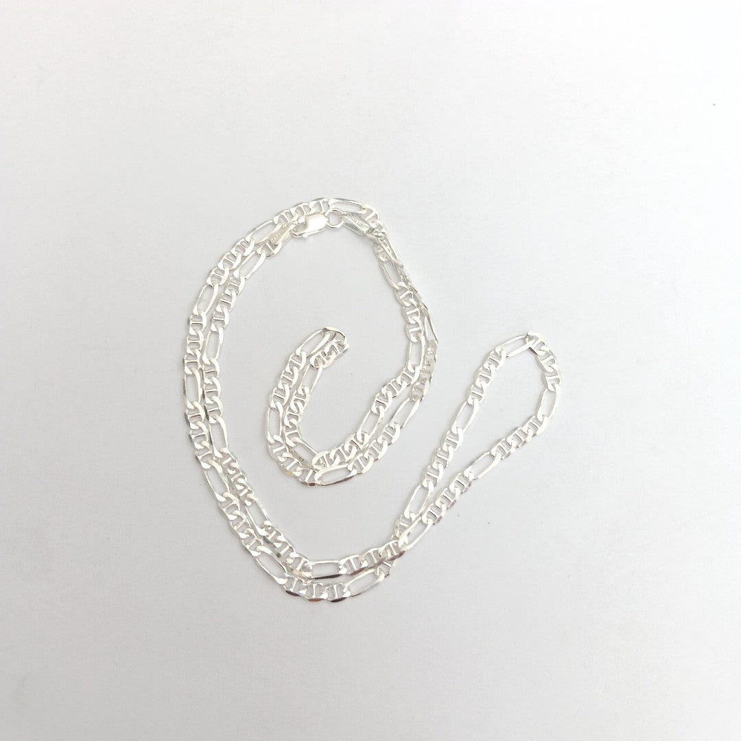 CADENA TEJIDO MARINERO PLATA .925 55 CM 6.9 GR (NUEVO)