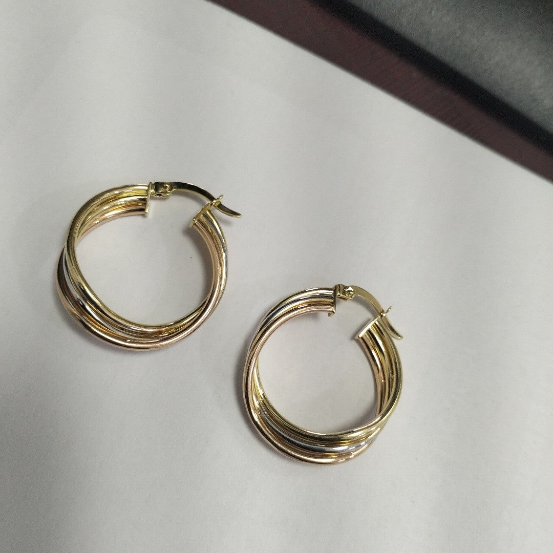 ARRACADAS PAR ORO 14 K 3,40 GRMS (SEMINUEVO)