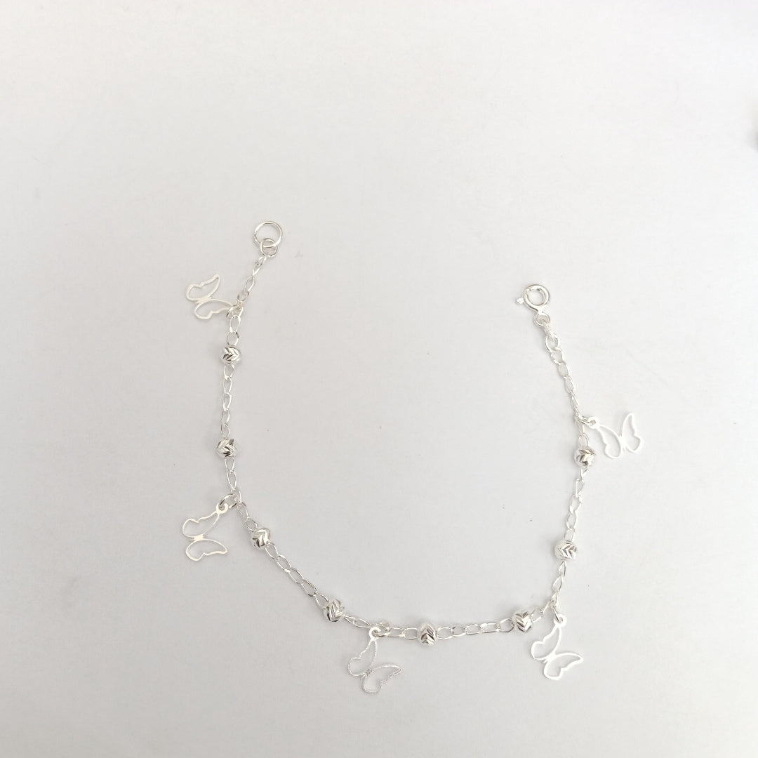PULSERA TEJIDO ESPECIAL PLATA .925 18 CM 2.8 GR (NUEVO)