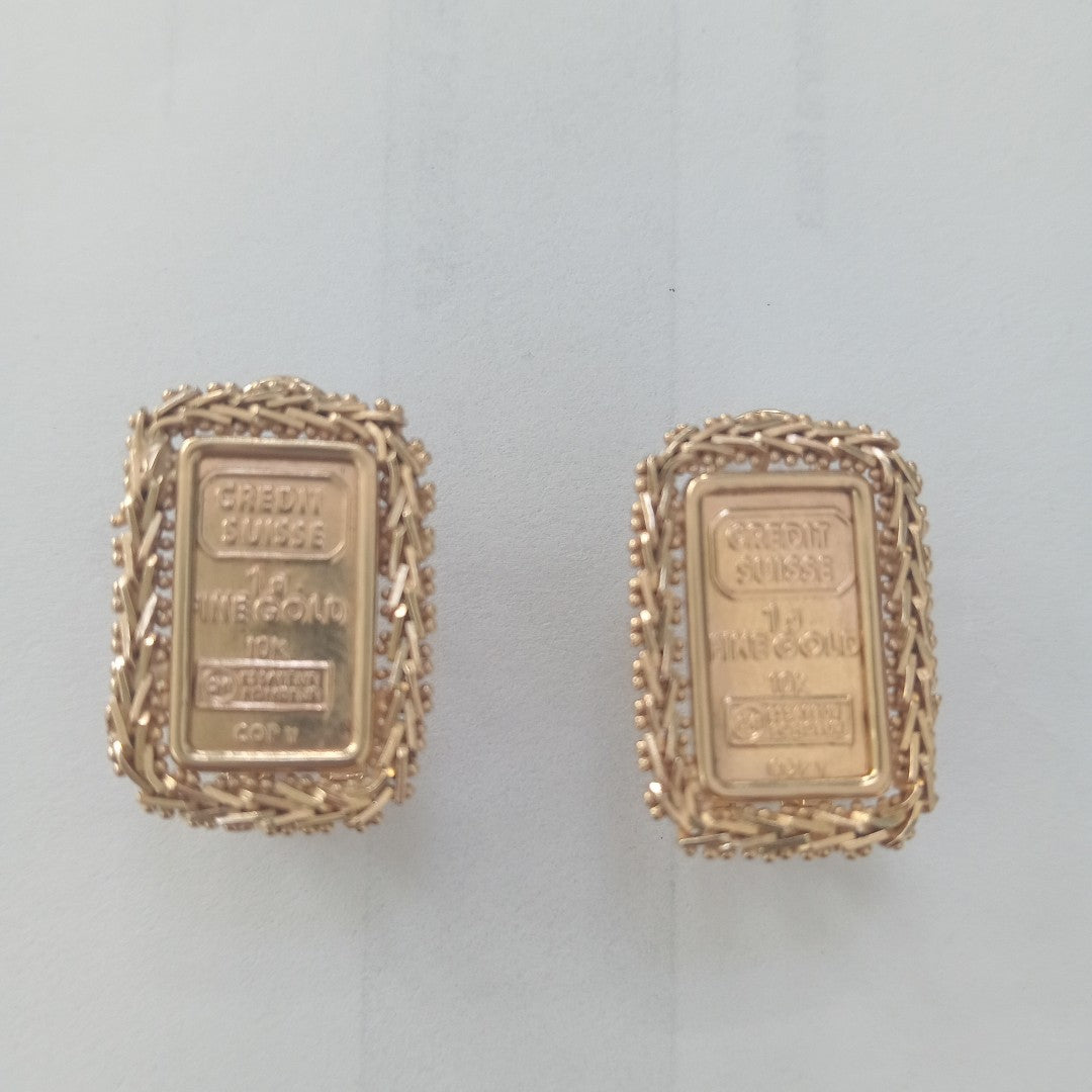 ARETES PAR ORO 10 K 7.2 GRMS (SEMINUEVO)