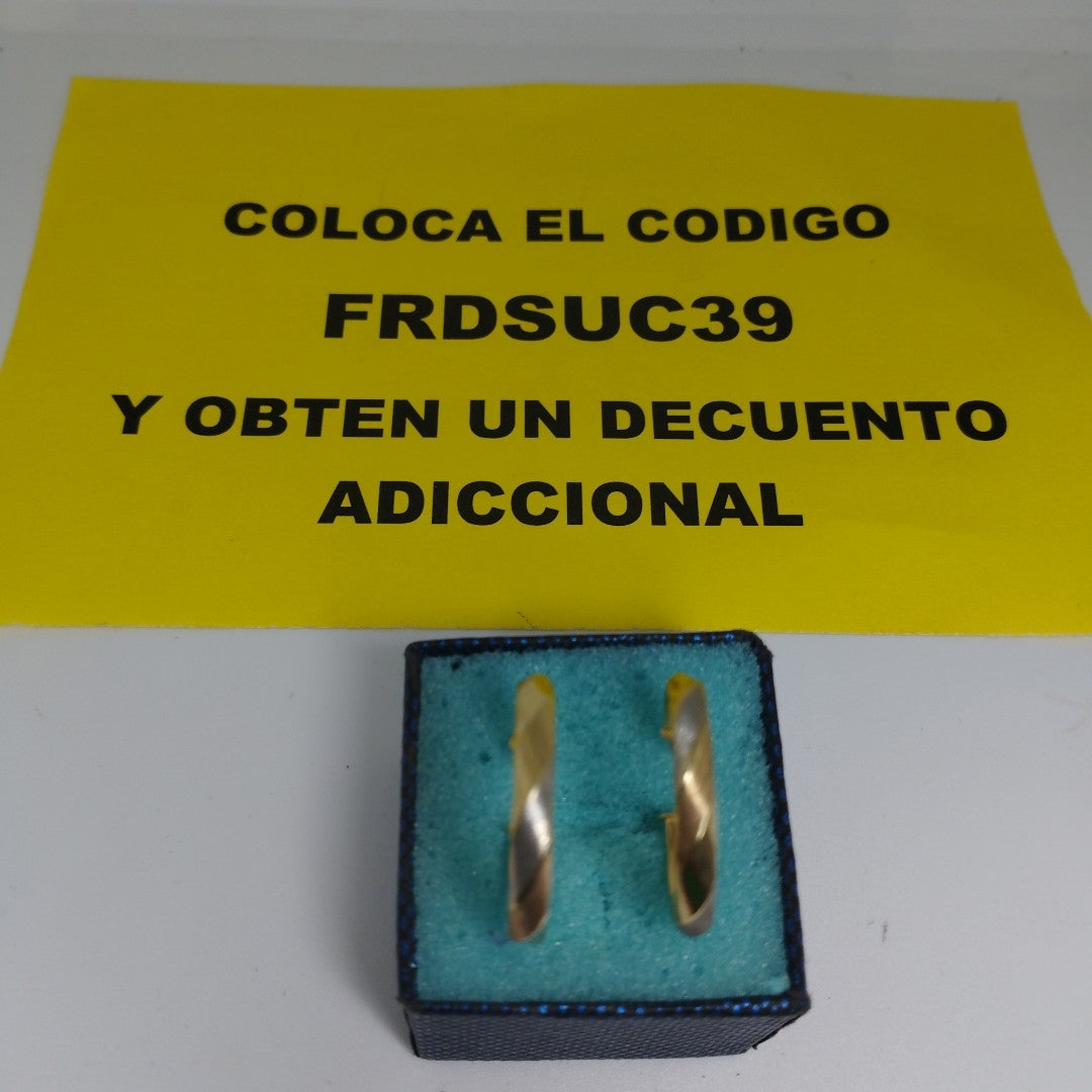 ARRACADAS PAR ORO 14 K 2,10 GRMS (SEMINUEVO)