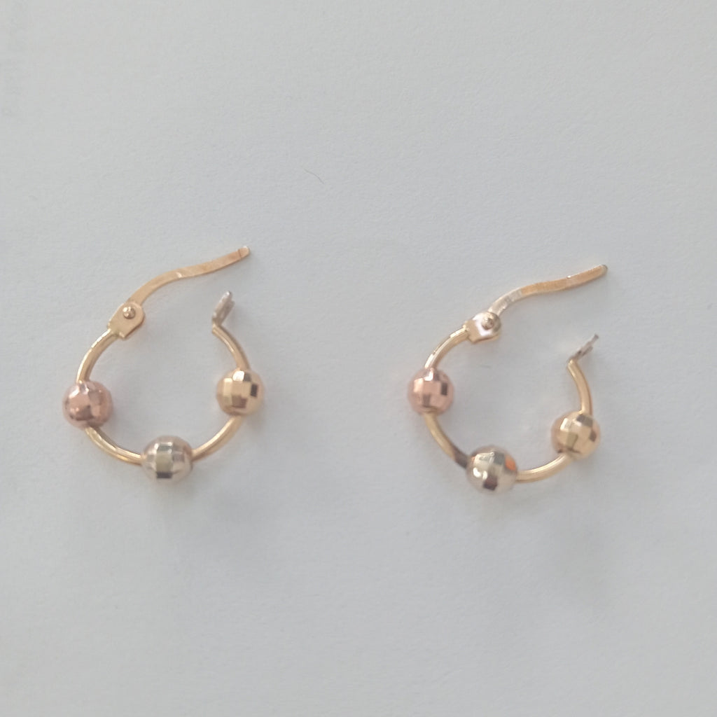 ARRACADAS PAR ORO 14 K 1.9 GRMS (SEMINUEVO)
