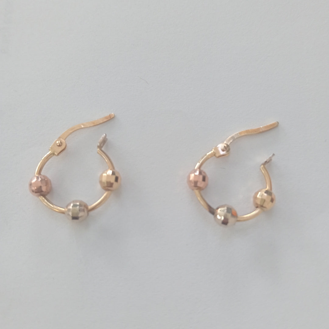 ARRACADAS PAR ORO 14 K 1.9 GRMS (SEMINUEVO)