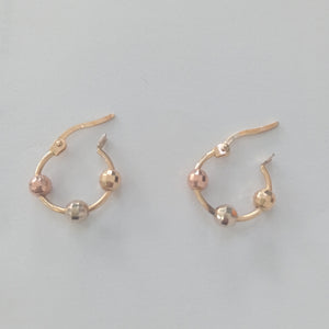 ARRACADAS PAR ORO 14 K 1.9 GRMS (SEMINUEVO)
