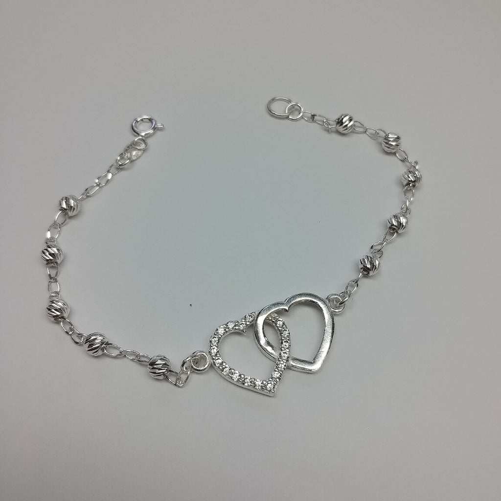 PULSERA TEJIDO TEJIDO ESPECIAL PLATA .925 18 CM 4.1 GR (NUEVO)