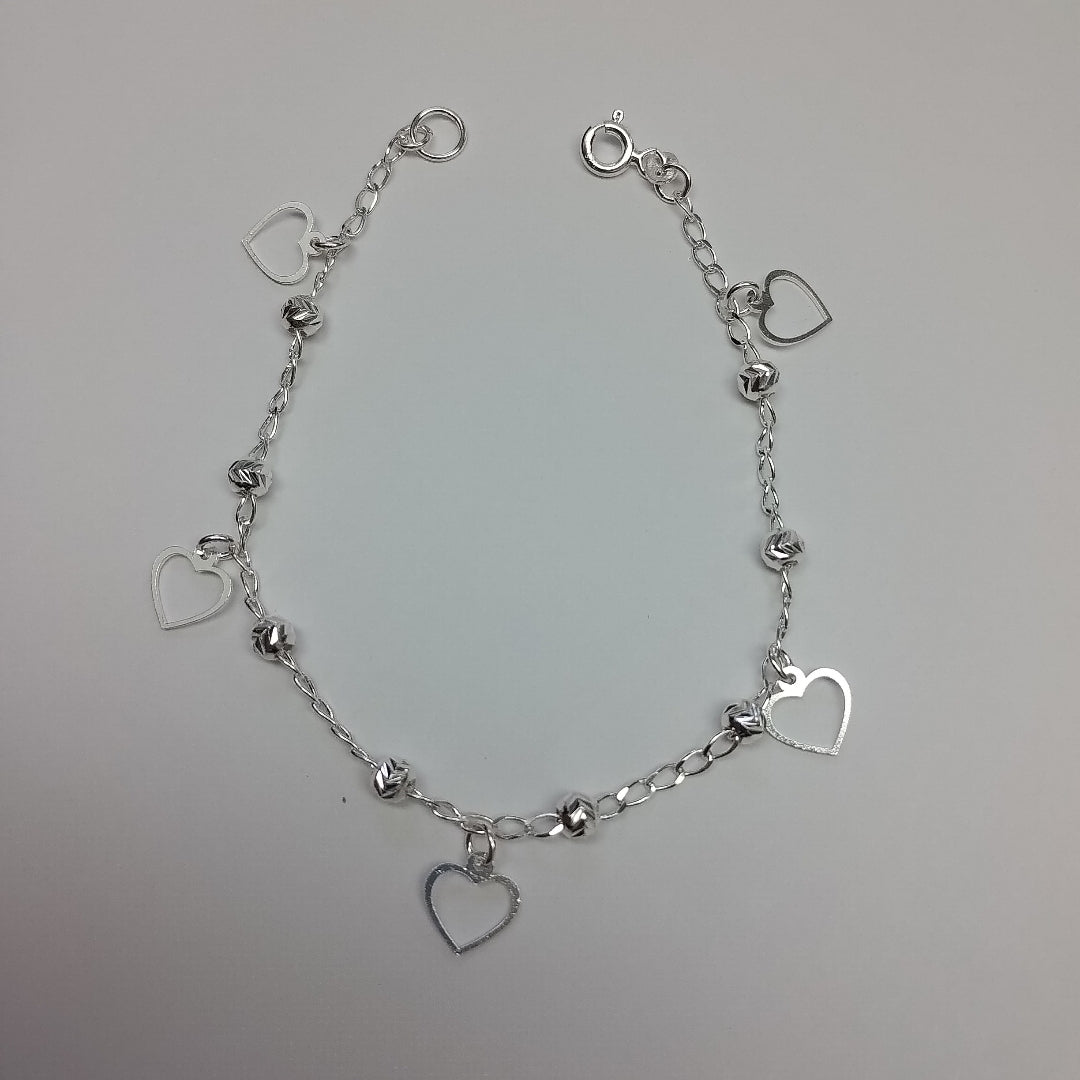 PULSERA TEJIDO ESPECIAL PLATA .925 18 CM 2.7 GR (NUEVO)