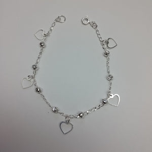 PULSERA TEJIDO ESPECIAL PLATA .925 18 CM 2.7 GR (NUEVO)