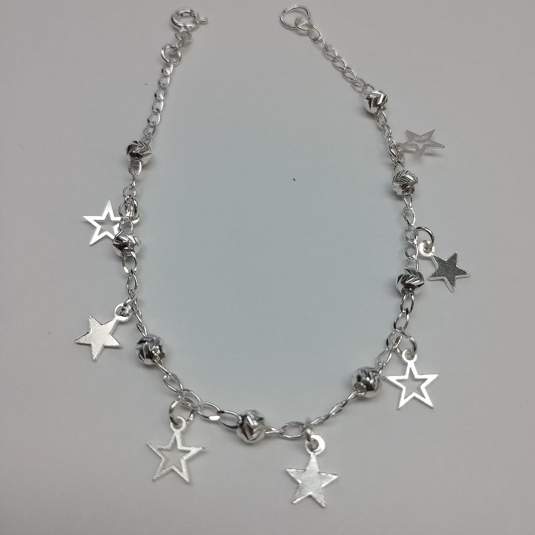 PULSERA TEJIDO ESPECIAL PLATA .925 18 CM 3 GR (NUEVO)