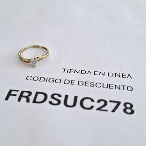 ANILLO ORO 10 K 1,20 GRMS (SEMINUEVO)