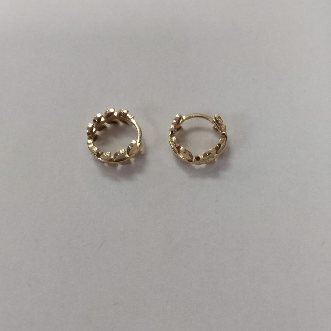 ARRACADAS PAR ORO 14 K 2.4 GRMS (SEMINUEVO)