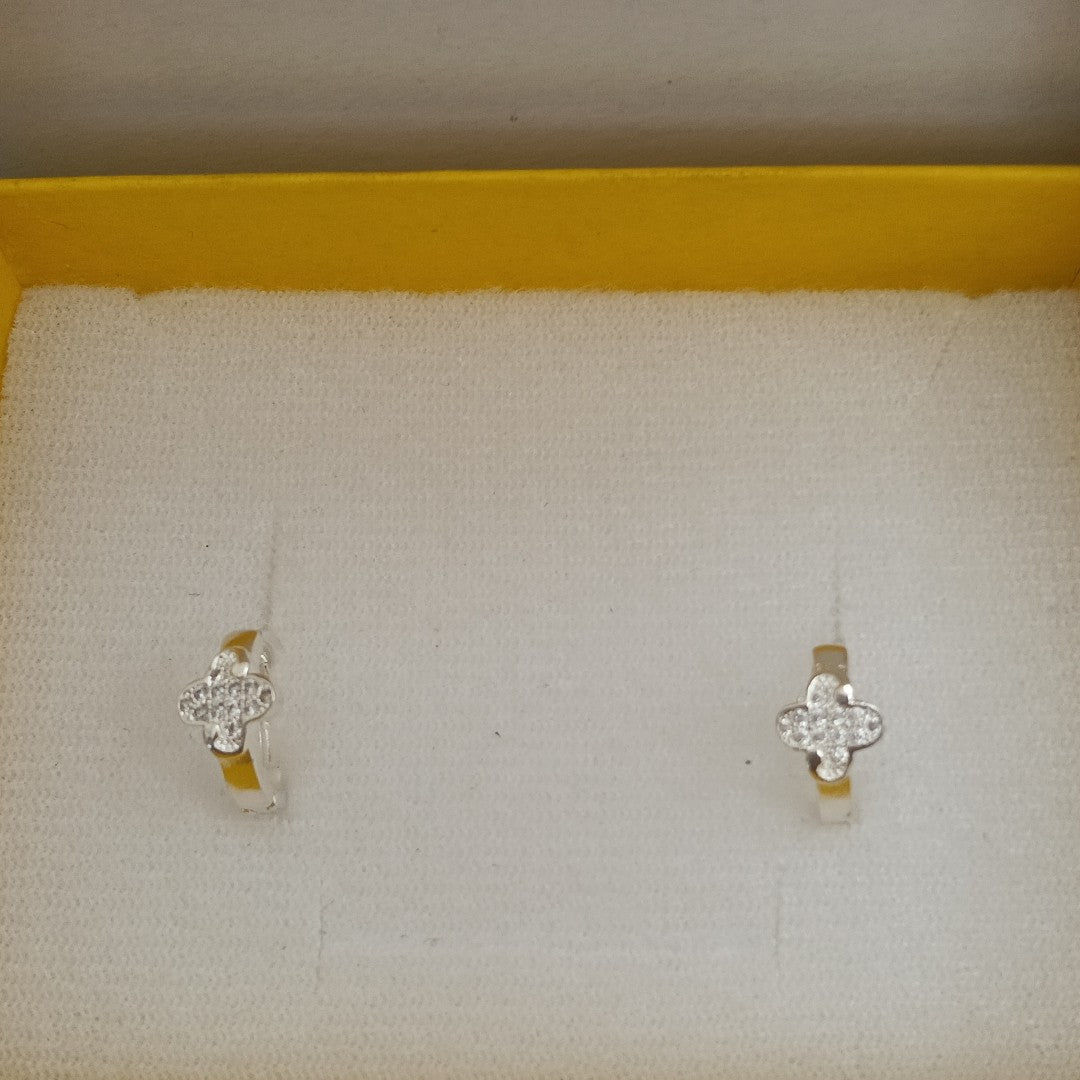 ARRACADAS C/CIRCONIAS PLATA .925 1.9 GR (NUEVO)