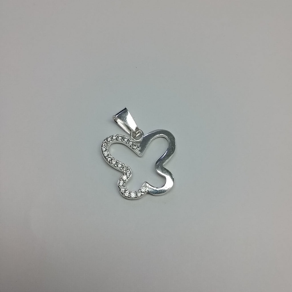 DIJE MARIPOSA C/CIRCONIAS PLATA .925 2.2 GR (NUEVO)