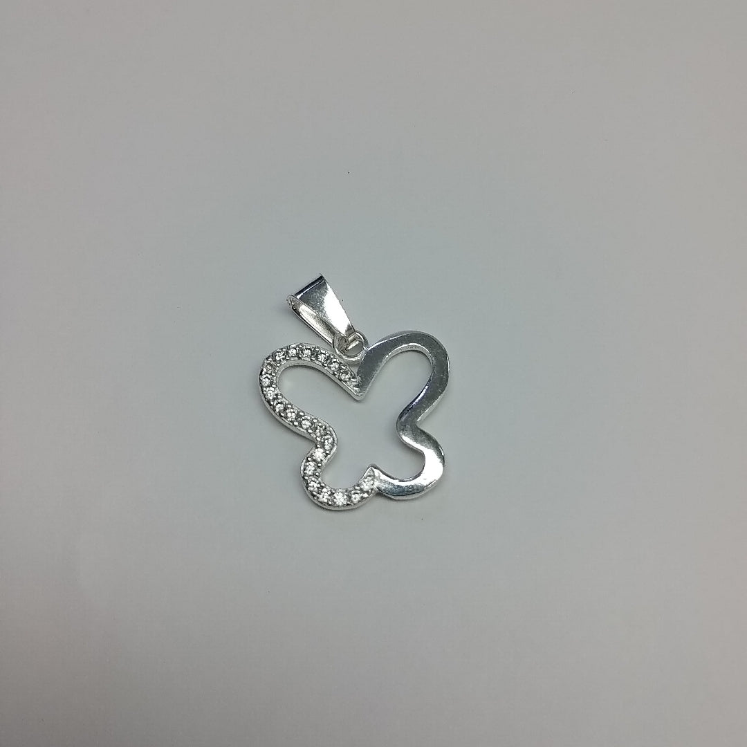 DIJE MARIPOSA C/CIRCONIAS PLATA .925 2.2 GR (NUEVO)