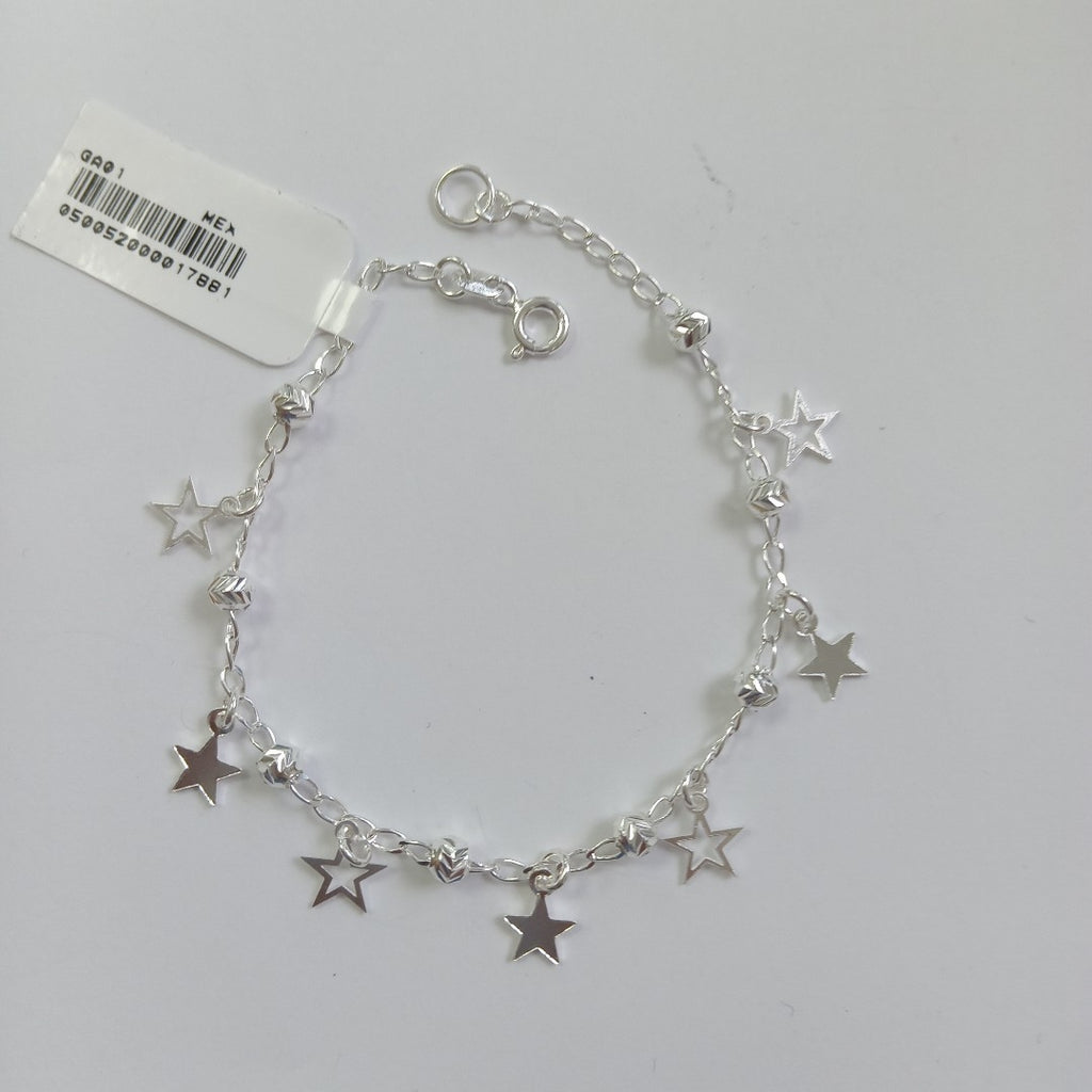 PULSERA TEJIDO ESPECIAL PLATA .925 18 CM 3.1 GR (NUEVO)