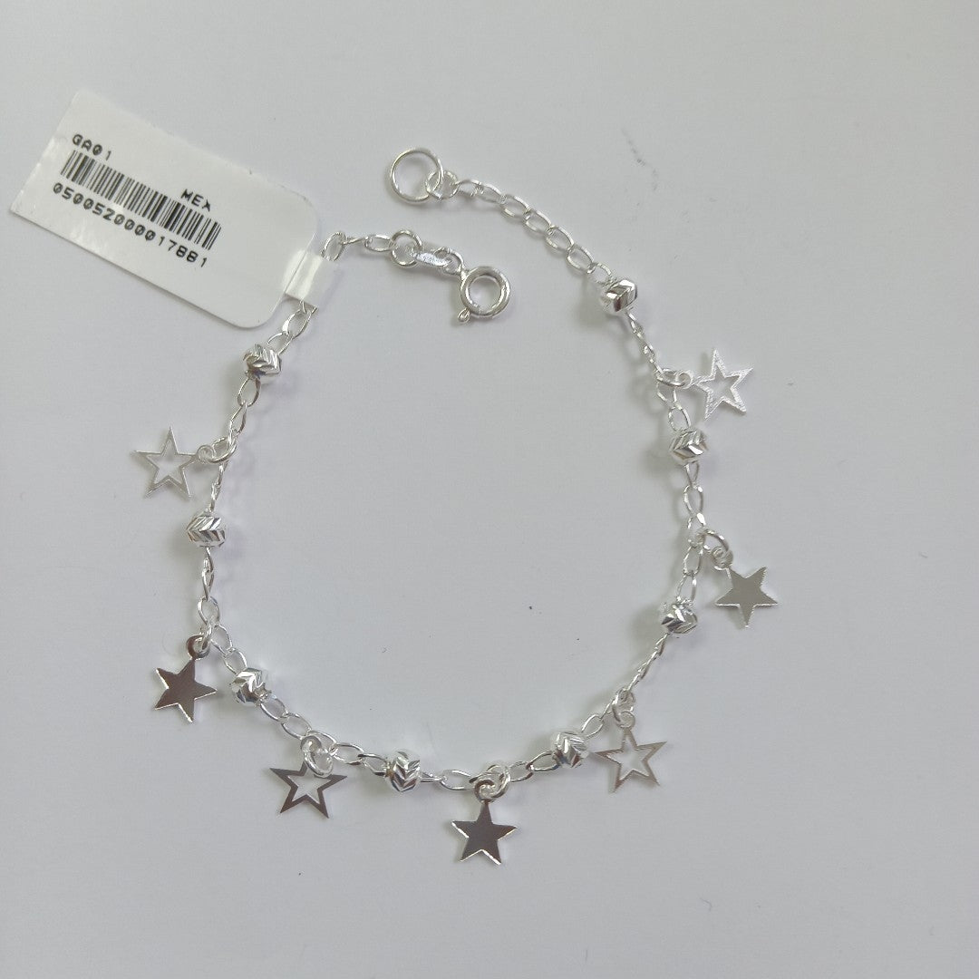 PULSERA TEJIDO ESPECIAL PLATA .925 18 CM 3.1 GR (NUEVO)