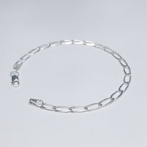 PULSERA TEJIDO ESLABONES PLATA .925 18 CM 3.7 GR (NUEVO)