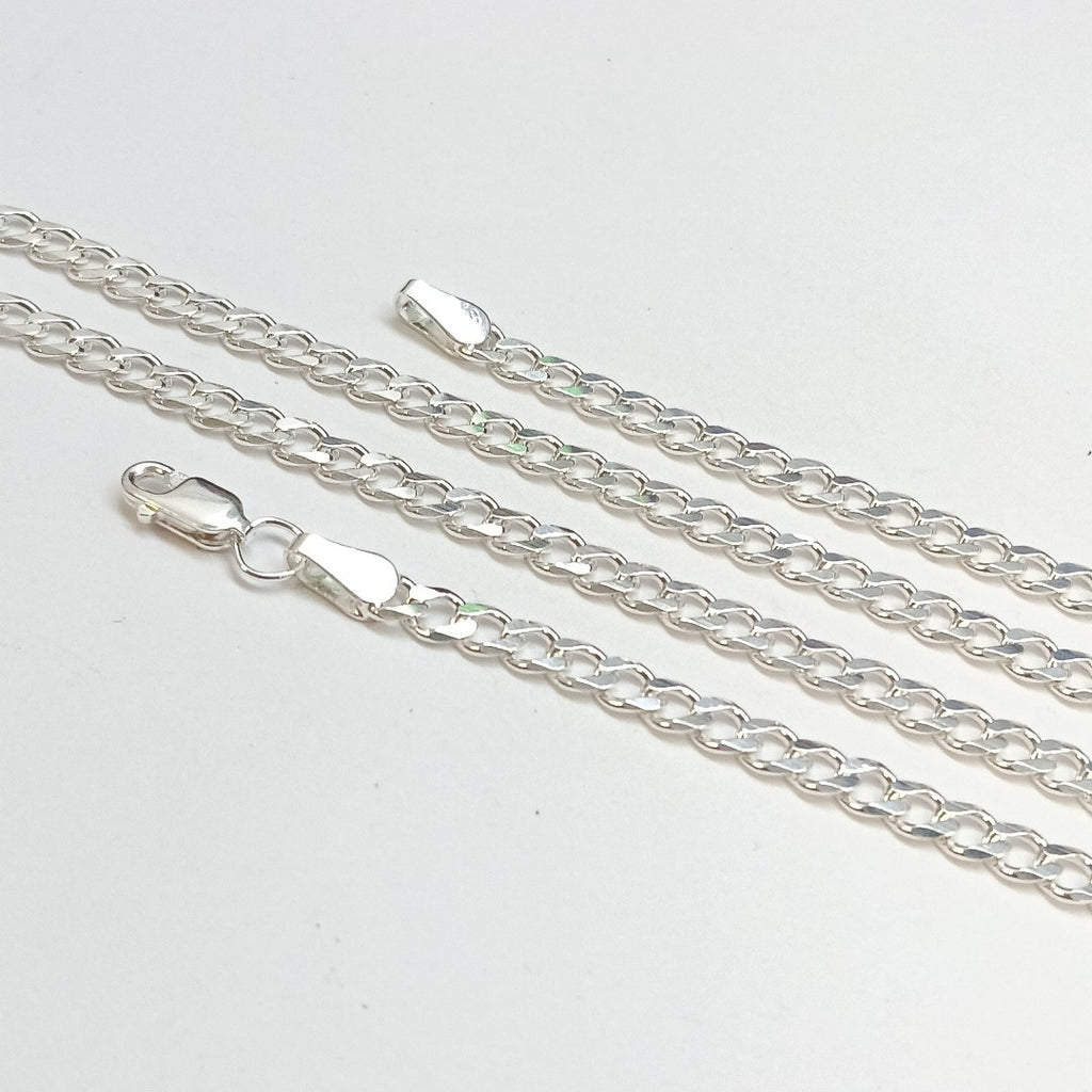 CADENA TEJIDO BARBADO PLATA .925 60 CM 13.6 GR (NUEVO)