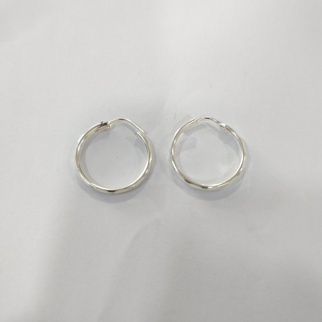 PAR ARRACADAS FACETADA PLATA .925 2.1 GR (NUEVO)