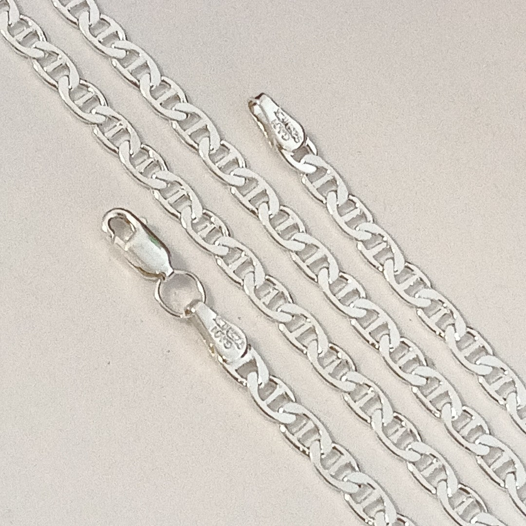 CADENA TEJIDO GUCHI PLATA .925 55 CM 12.9 GR (NUEVO)