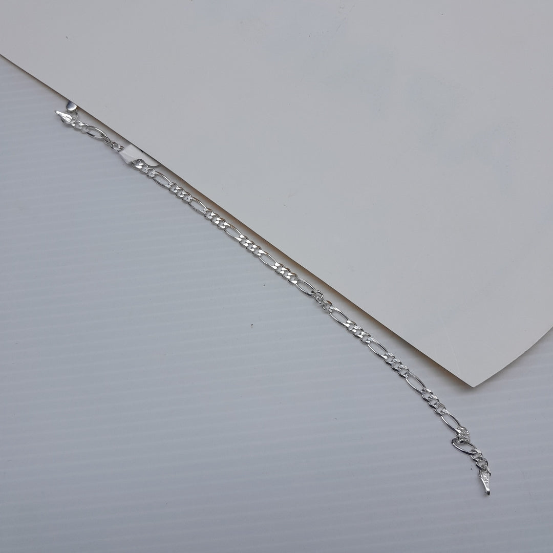 PULSERA TEJIDO 3X1 PLATA .925 18 CM 2.9 GR (NUEVO)