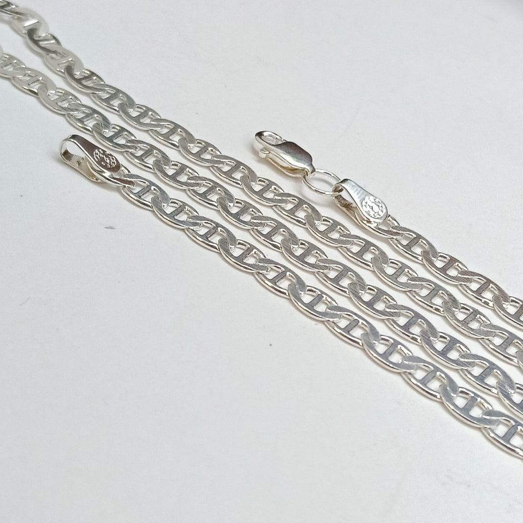 CADENA TEJIDO GUCHI PLATA .925 55 CM 12.4 GR (NUEVO)