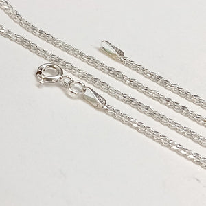 CADENA TEJIDO BARBADO PLATA .925 55 CM 5.4 GR (NUEVO)