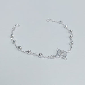 PULSERA TEJIDO ESPECIAL PLATA .925 18 CM 2.9 GR (NUEVO)