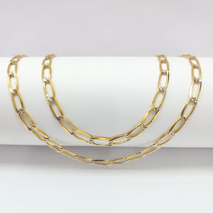 CADENA TEJIDO ESLABONES 11.2G 55 CM 14K (NUEVO)
