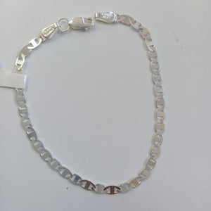 PULSERA TEJIDO GUCHI PLATA .925 18 CM 3.5 GR (NUEVO)