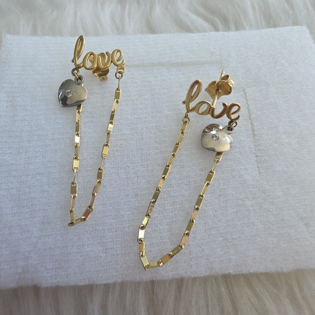 BROQUELES PAR ORO 14 K 2 GRMS (SEMINUEVO)