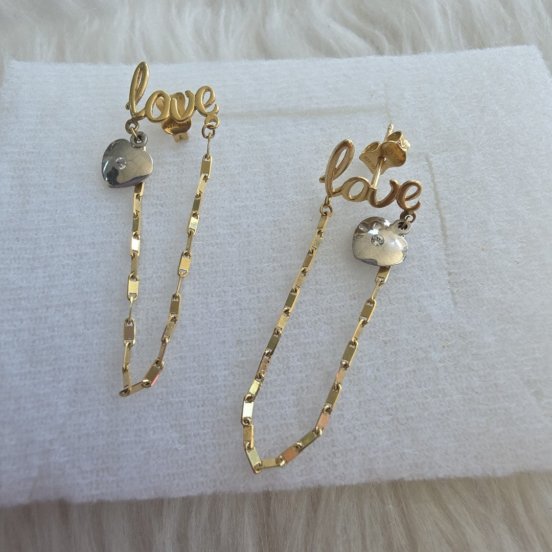 BROQUELES PAR ORO 14 K 2 GRMS (SEMINUEVO)