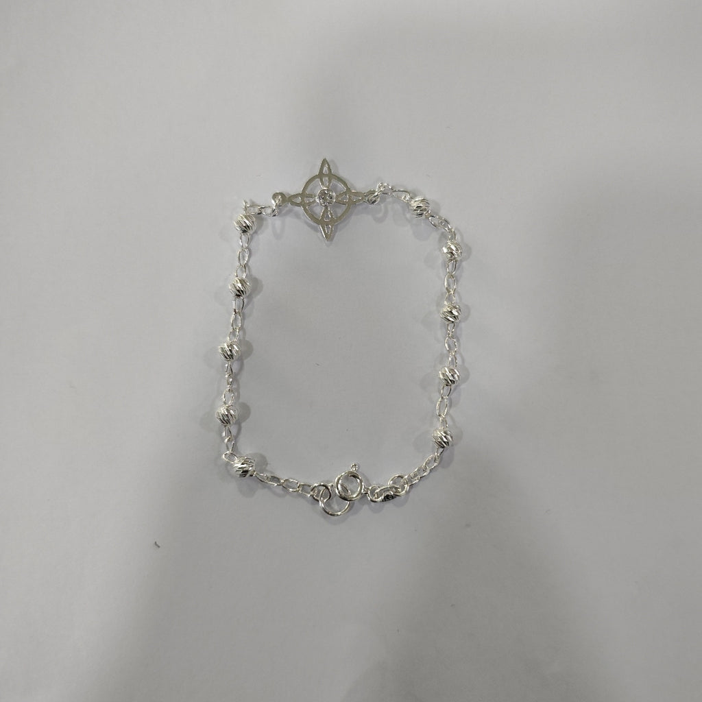 PULSERA TEJIDO ESPECIAL PLATA .925 18 CM 2.8 GR (NUEVO)