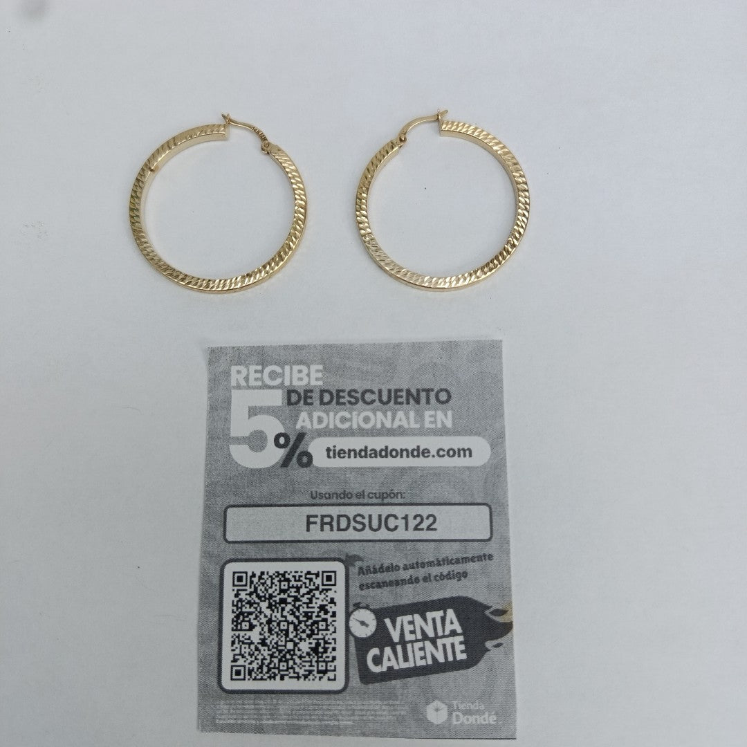 ARRACADAS PAR ORO 14 K 2.7 GRMS (SEMINUEVO)