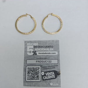 ARRACADAS PAR ORO 14 K 2.7 GRMS (SEMINUEVO)