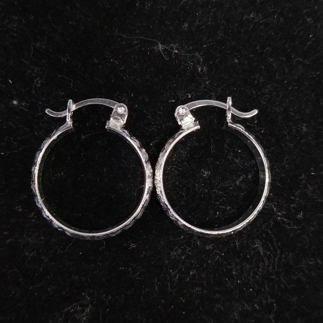 PAR ARRACADAS FACETADAS PLATA .925 3.4 GR (NUEVO)