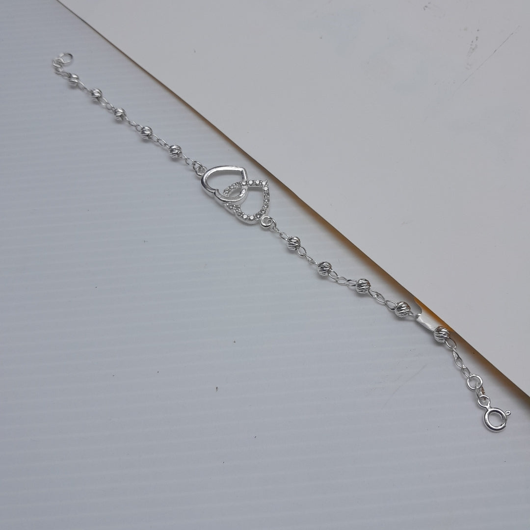 PULSERA TEJIDO TEJIDO ESPECIAL PLATA .925 18 CM 4.1 GR (NUEVO)