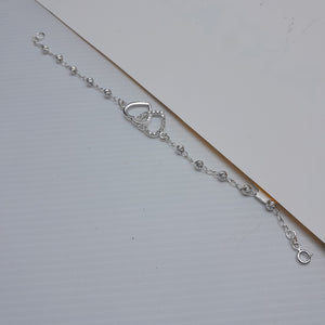 PULSERA TEJIDO TEJIDO ESPECIAL PLATA .925 18 CM 4.1 GR (NUEVO)