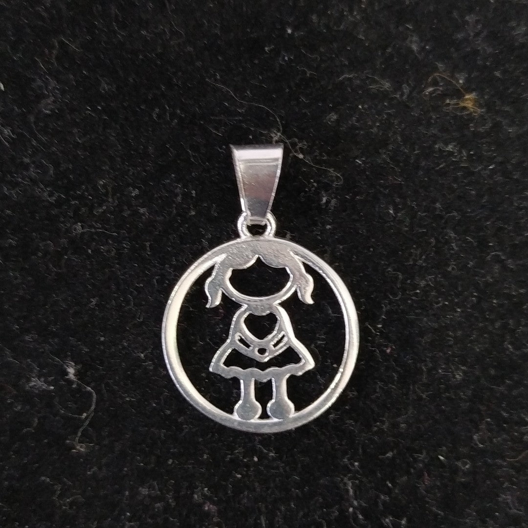 DIJE NIÑA PLATA .925 1.7 GR (NUEVO)